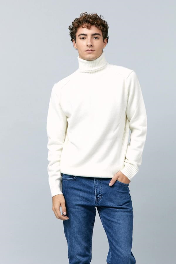 JERSEY CUELLO ALTO CRUDO | ANTONIO MIRO