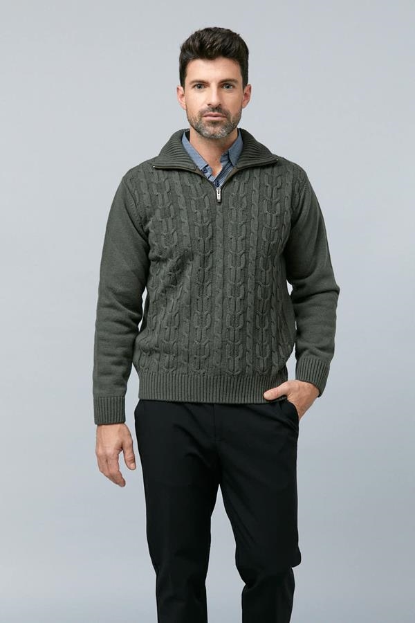 JERSEY CREMALLERA CUELLO POLO FOREST | ANTONIO MIRO