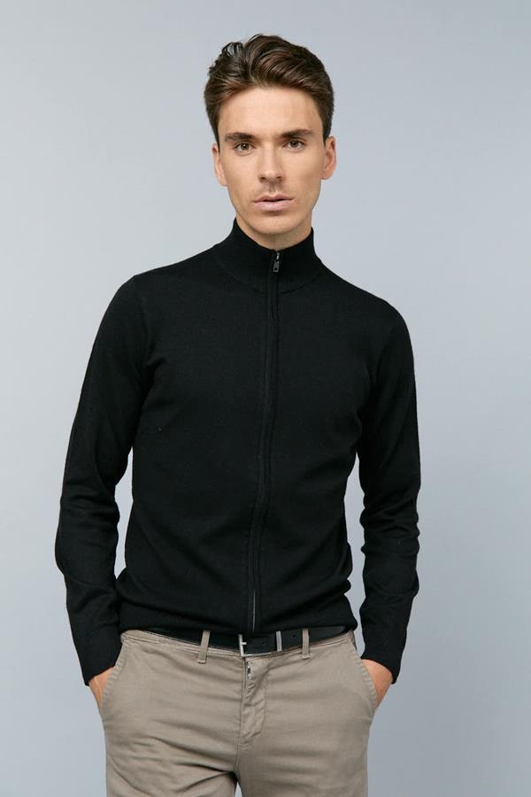 CHAQUETA CREMALLERA LANA | ANTONIO MIRO