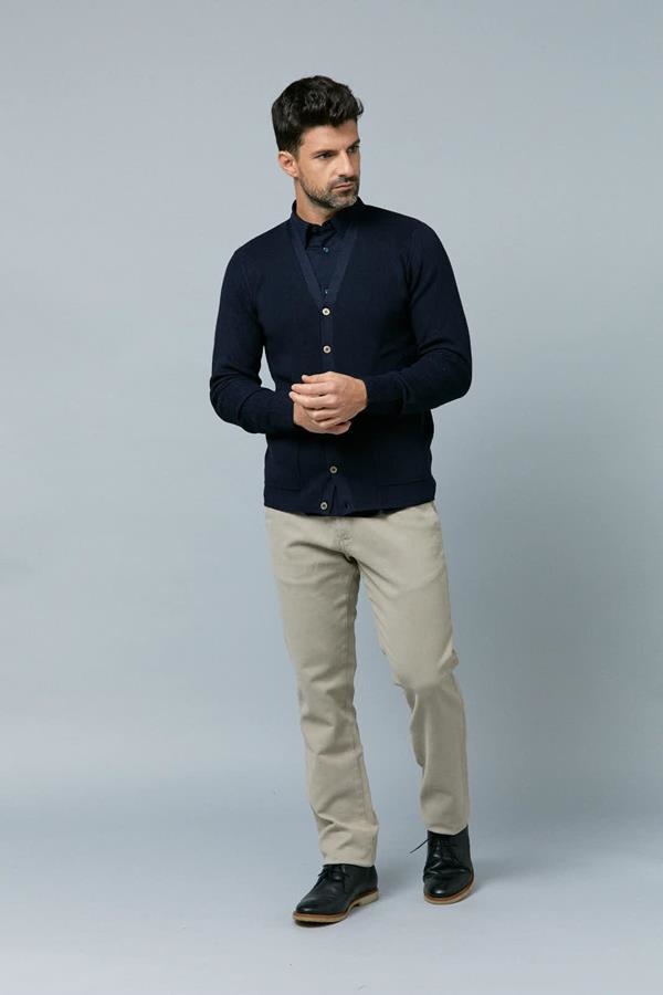 CARDIGAN AZUL MARINO | ANTONIO MIRO