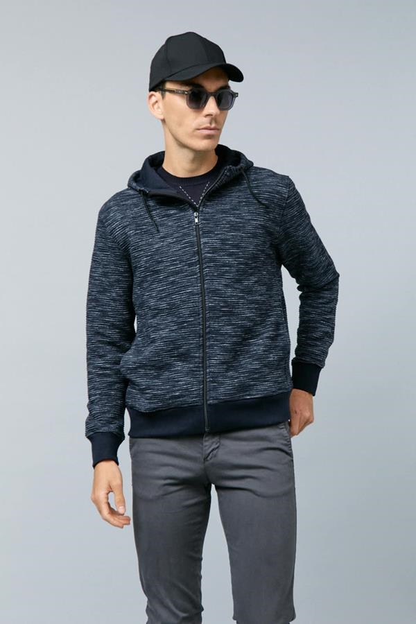 CHAQUETA MARINO/BLANCO CAPUCHA | ANTONIO MIRO