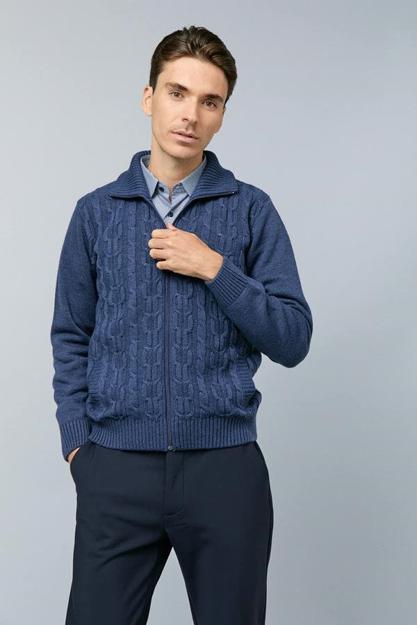 CHAQUETA PUNTO TRENZADA | ANTONIO MIRO