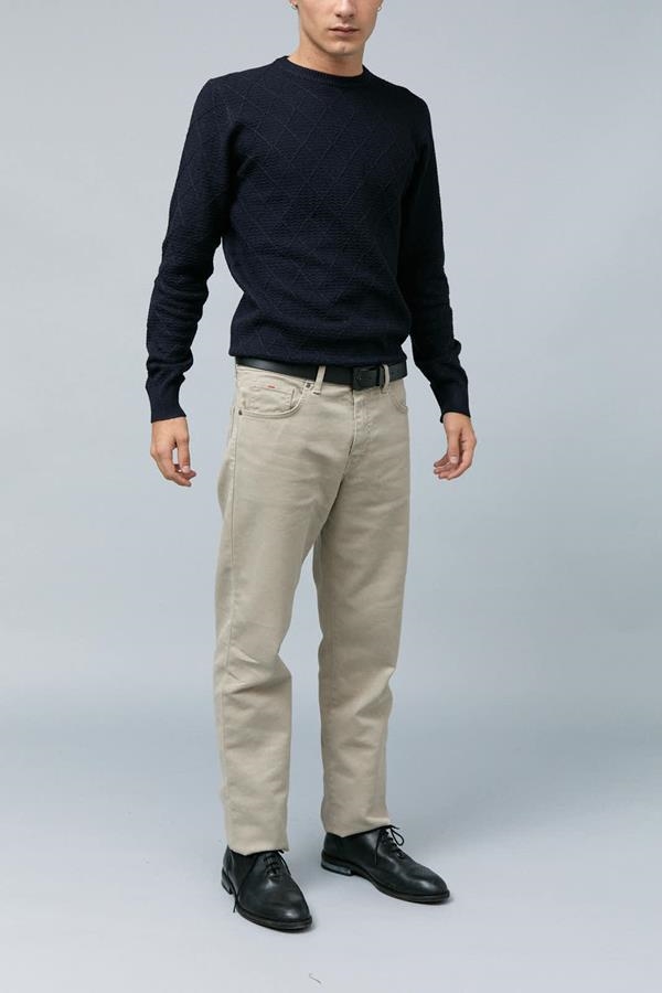 5 BOLSILLOS TENCEL CAMEL ELÁSTICO | ANTONIO MIRO