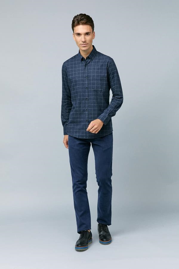 CAMISA CUADROS AZULES GRANDES | ANTONIO MIRO