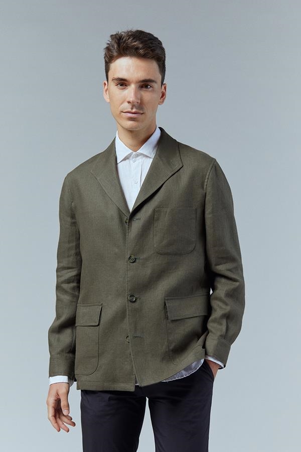 SOBRECAMISA DE LINO 100% SOTOBOSCO | ANTONIO MIRO