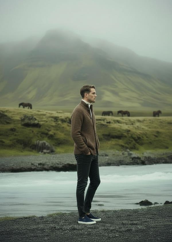 CHAQUETA CUELLO CISNE BOTONES LANA  | ANTONIO MIRO