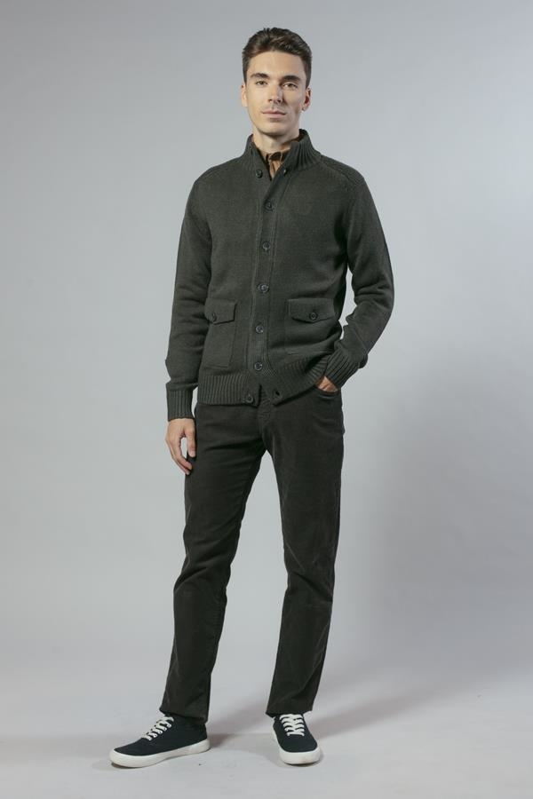 CHAQUETA VERDE BOLSILLOS FRONTALES | ANTONIO MIRO