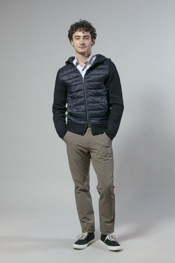 CHAQUETA CAPUCHA NYLON/LANA | ANTONIO MIRO