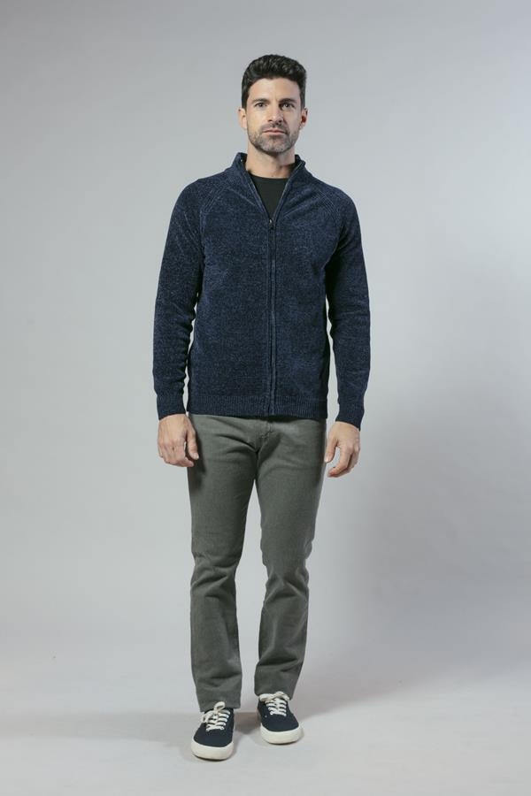 CHAQUETA FRANELA AZUL MARINO | ANTONIO MIRO