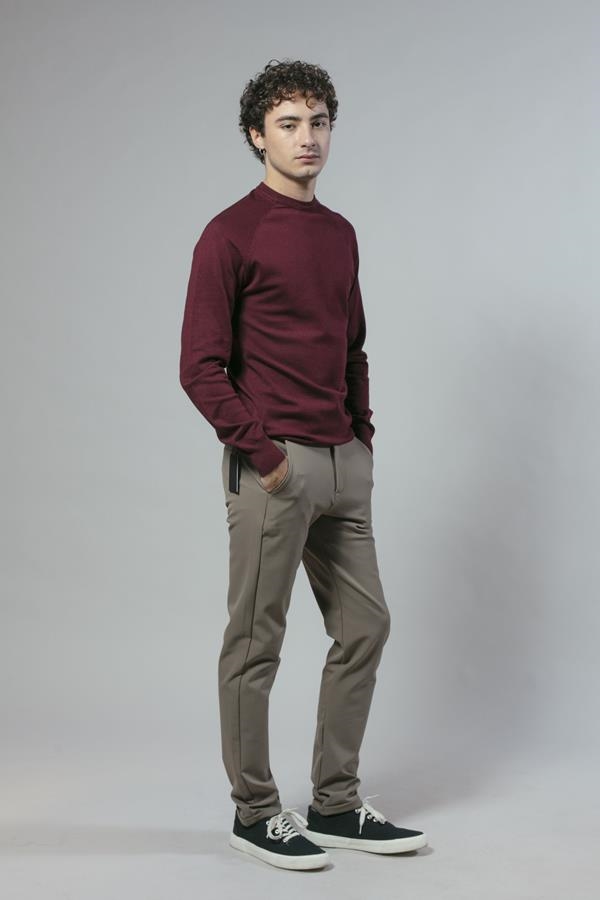 JERSEY CUELLO REDONDO GRANATE | ANTONIO MIRO