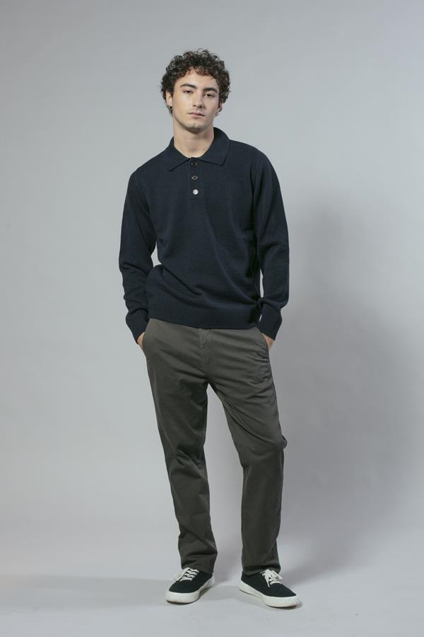 JERSEY CUELLO POLO BOTONES | ANTONIO MIRO