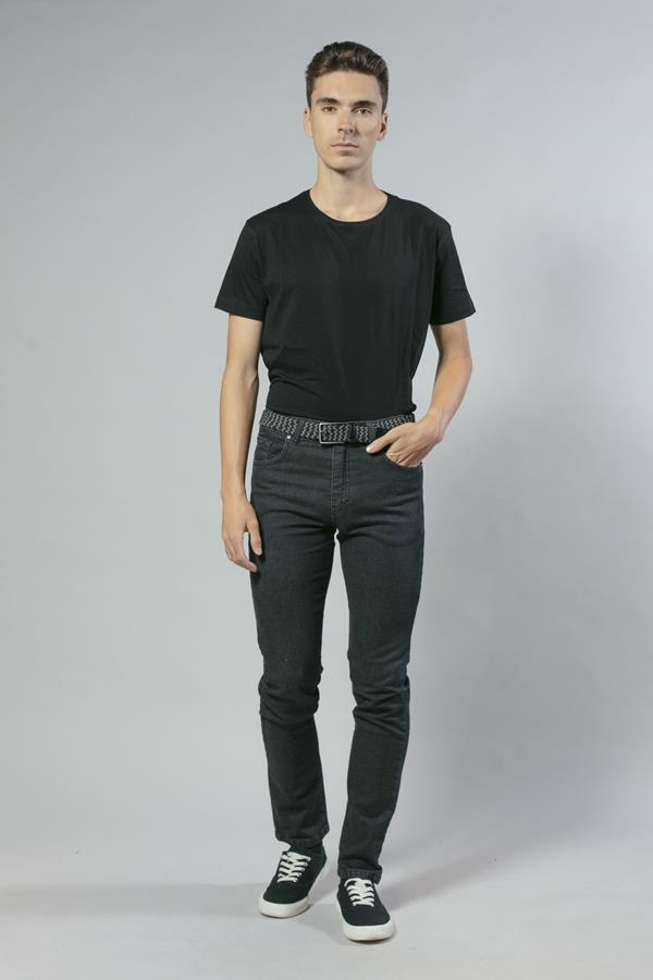 TEJANO ELASTICO ESTRUCTURA NEGRO PIEDRA | ANTONIO MIRO