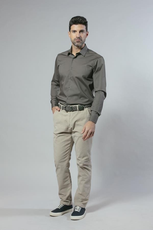 PANTALON CHINO BEIGE PANA | ANTONIO MIRO
