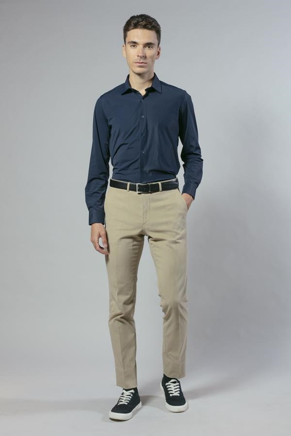PANTALON CHINO ALGODÓN CAMEL | ANTONIO MIRO