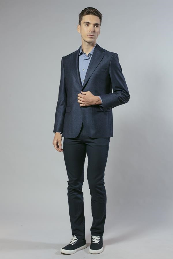 AMERICANA LANA ESPIGA AZUL | ANTONIO MIRO