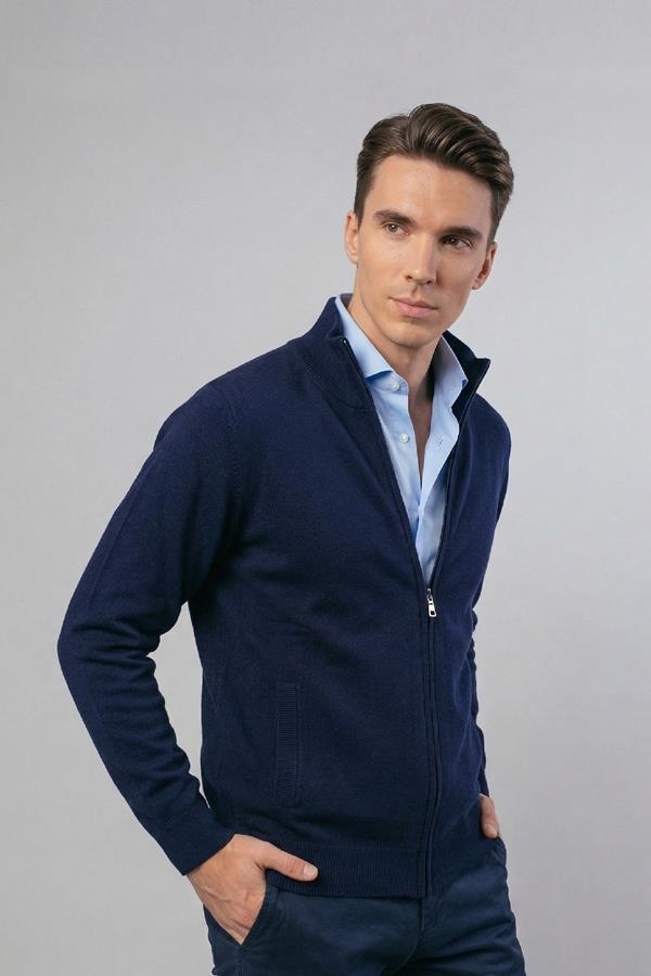 CHAQUETA PUNTO ALGODÓN BOLSILLO | ANTONIO MIRO