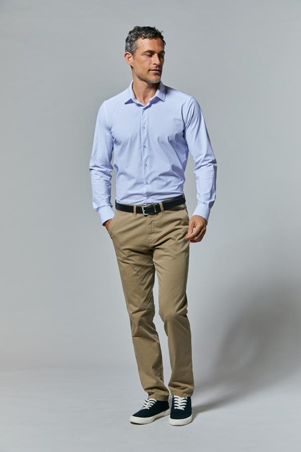 CAMISA NO IRON/SPANDEX DIBUJO | ANTONIO MIRO