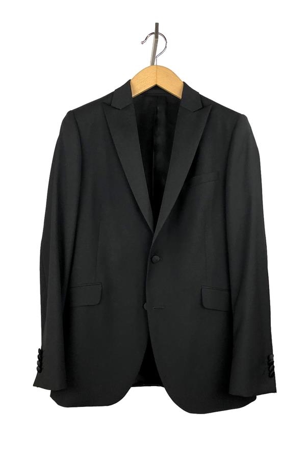 Traje de ceremonia negro satinado | ANTONIO MIRO