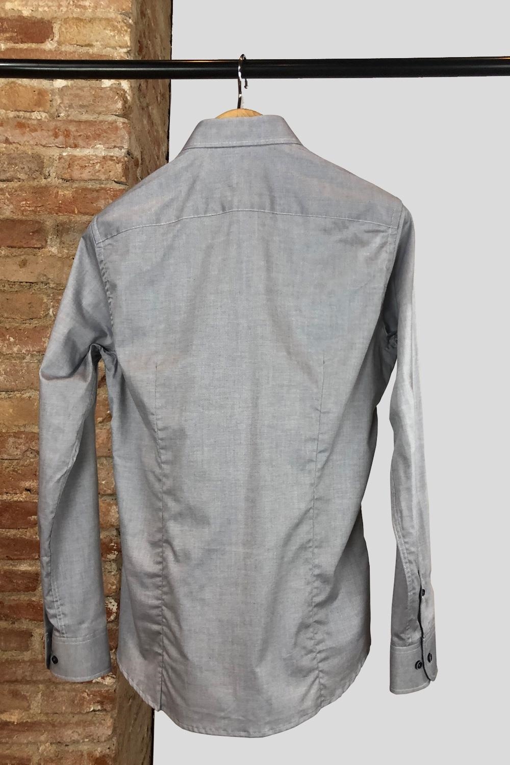 Camisa algodón 100% sport lisa gris | 3966