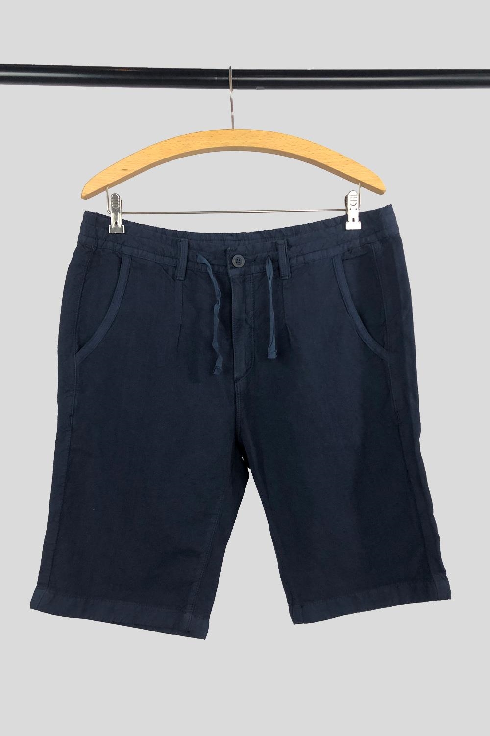 Pantalón corto lino marino 1604HPBR00/016
