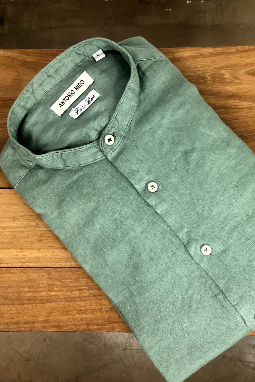 Camisa sport cuello verde | 1625HCSL02/027