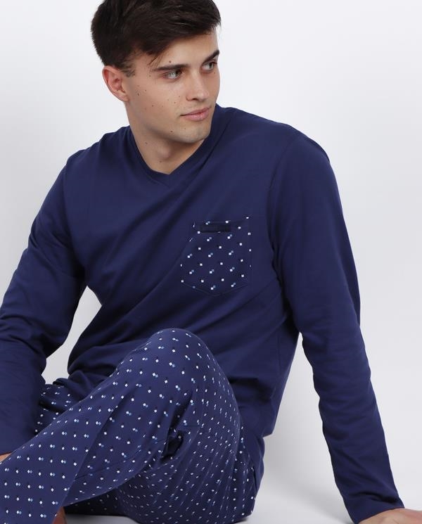 PIJAMA LARGO TRAVEL CHECKS | ANTONIO MIRO